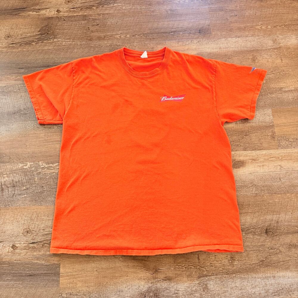 Houston Astros Budweiser T Shirt XL Orange Team History Beer Tee - Picture 3 of 9